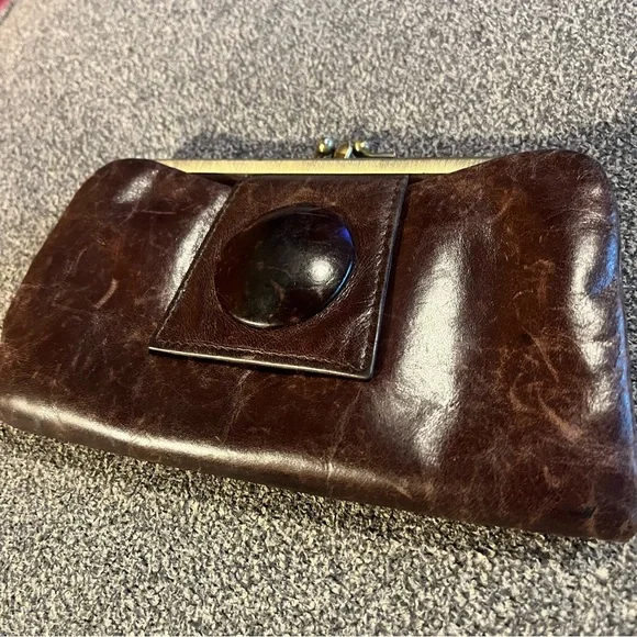 HOBO Vintage Brown Leather Clutch - Picture 2 of 12